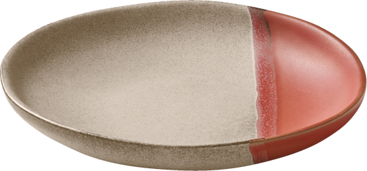 Coral Round Coupe Plate 5.9" dia x 0.8" Spot On by Playground