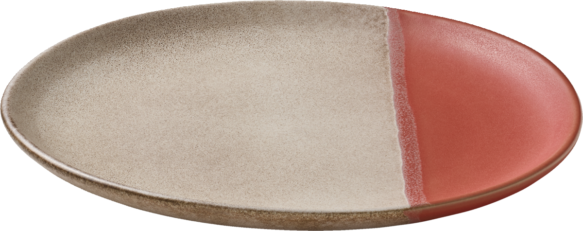 Coral Flat Round Coupe Plate 11.4