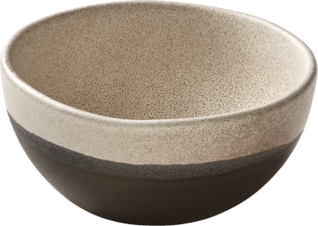 Black Round Bowl 4.3" dia x 2.1" 9.1oz Spot On by Playground