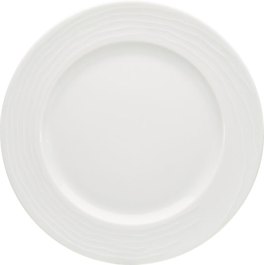 White Flat Plate With Wide Rim 11.1" dia. x 0.9" Maitre by Bauscher