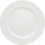 White Flat Plate With Wide Rim 11.1