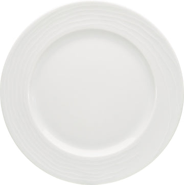 White Flat Plate With Wide Rim 11.1" dia. x 0.9" Maitre by Bauscher