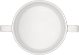 White Cream Soup Cup, Stackable 3.8