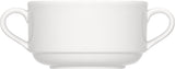 White Cream Soup Cup, Stackable 3.8