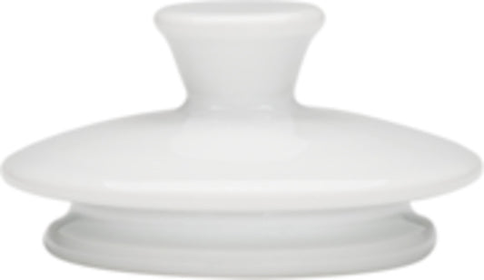 White Coffeepot Lid 2.6" dia. x 1.3" 10.1 oz Maitre by Bauscher