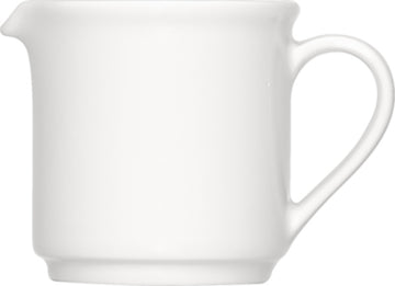 White Creamer With Handle 5.2" dia. x 4.1" 10.1 oz Maitre by Bauscher