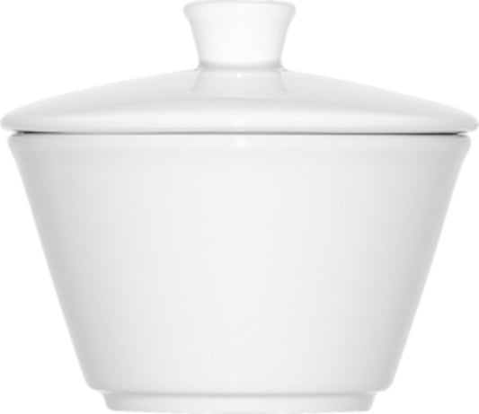 White Sugar Bowl 4.1" dia. x 3.5" 8.5 oz Maitre by Bauscher