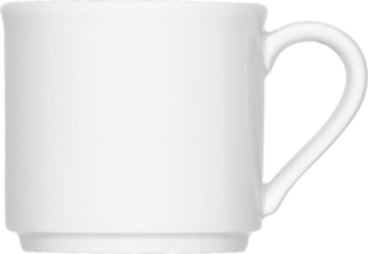 White Cup, Stackable 2.8" dia. x 2.8" 6.4 oz Maitre by Bauscher