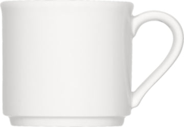 White Cup, Stackable 2.8" dia. x 2.8" 6.4 oz Maitre by Bauscher