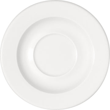 White Demitasse Saucer 4.9" dia. x 0.7" Maitre by Bauscher