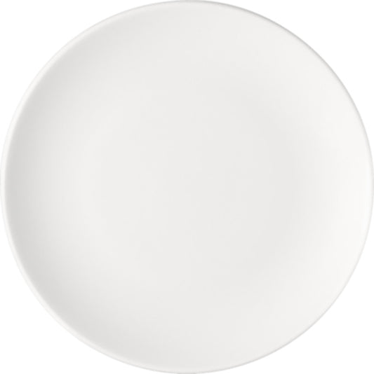 White Flat Coupe Plate 5.9" dia. x 0.7" Options by Bauscher