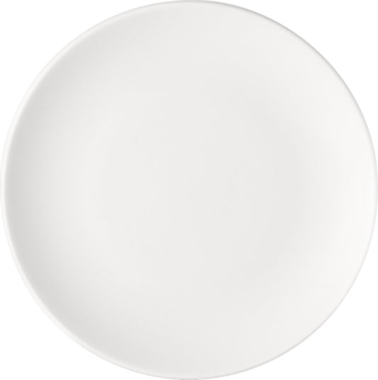 White Flat Coupe Plate 6.6" dia. x 0.7" Options by Bauscher