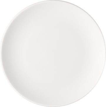 White Flat Coupe Plate 6.6" dia. x 0.7" Options by Bauscher