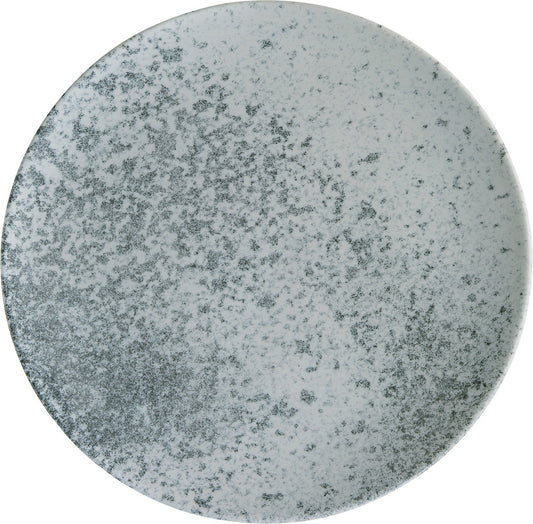 Flat Coupe Plate 7.9" dia. x 0.7"  Sandstone Grey by Bauscher