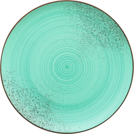 Flat Coupe Plate 7.9" dia. x 0.7" Modern Rustic by Bauscher