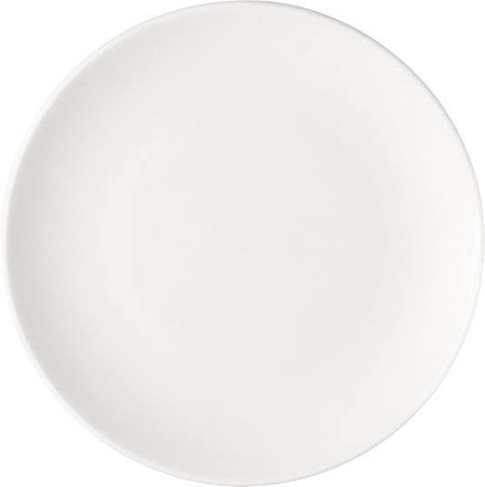 White Flat Coupe Plate 7.9" dia. x 0.7" Options by Bauscher