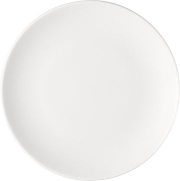 White Flat Coupe Plate 7.9" dia. x 0.7" Options by Bauscher