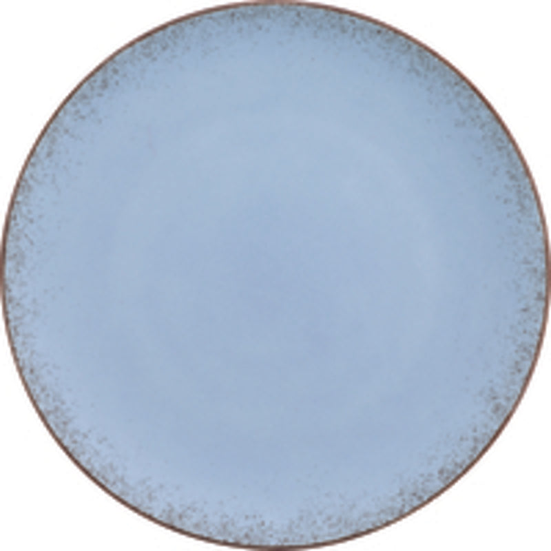 Natural Blue Flat Coupe Plate 9