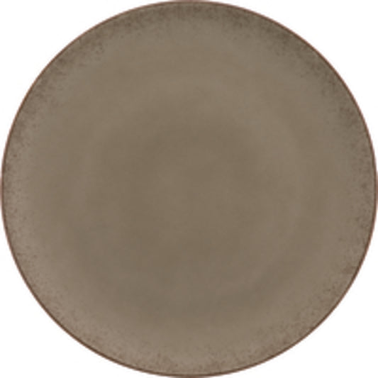 Natural Wood Flat Coupe Plate 9" dia. x 0.8" Modern Rustic by Bauscher
