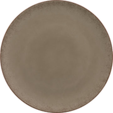 Natural Wood Flat Coupe Plate 9" dia. x 0.8" Modern Rustic by Bauscher