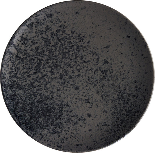 Flat Coupe Plate 11" dia. x 0.9"  Sandstone Black by Bauscher