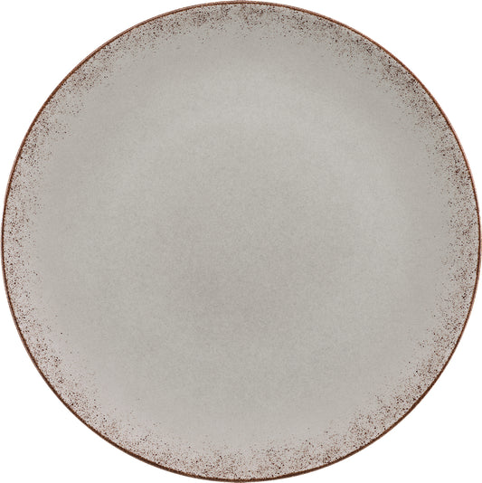 Flat Coupe Plate 11" dia. x 0.9" Modern Rustic by Bauscher
