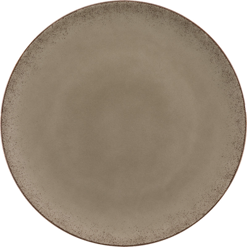 Flat Coupe Plate 11" dia. x 0.9" Modern Rustic by Bauscher