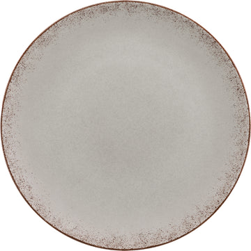 Flat Coupe Plate 12.5" dia. x 0.9" Modern Rustic by Bauscher
