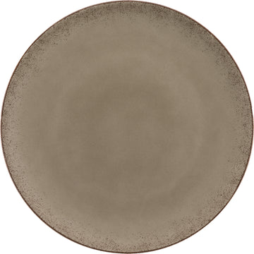 Flat Coupe Plate 12.5" dia. x 0.9" Modern Rustic by Bauscher