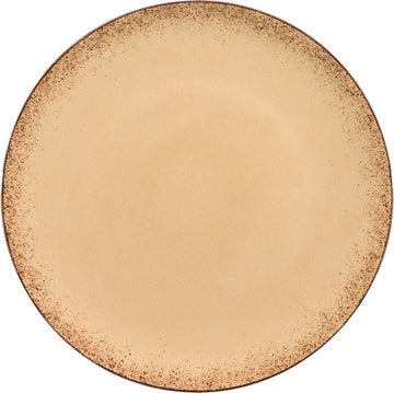 Flat Coupe Plate 12.5" dia. x 0.9" Modern Rustic by Bauscher