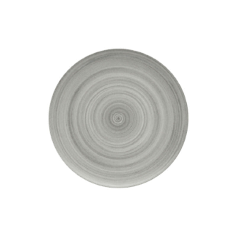 Ceramica Grey Flat Coupe Plate 12.6