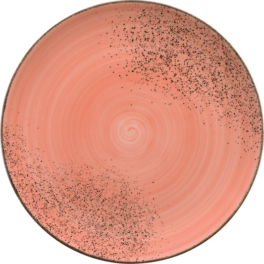Flat Coupe Plate 12.5" dia. x 0.9" Modern Rustic by Bauscher