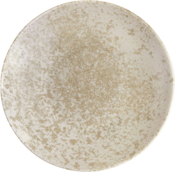 Deep Coupe Plate 9.4" dia. x 1.8" 33.8 oz  Sandstone Beige by Bauscher