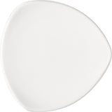 White Triangular Flat Coupe Plate 7.5