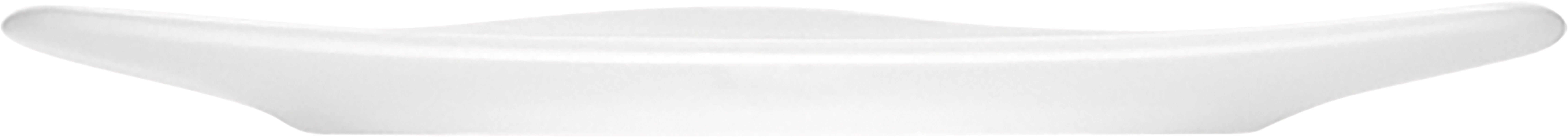 White Triangular Flat Coupe Plate 7.5