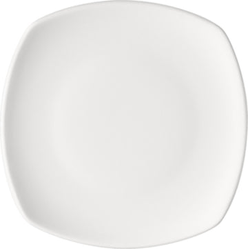 White Square Flat Coupe Plate 5.4" x 5.4" x 0.6" Options by Bauscher