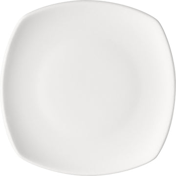 White Square Flat Coupe Plate 9.7" x 9.7" x 1" Options by Bauscher