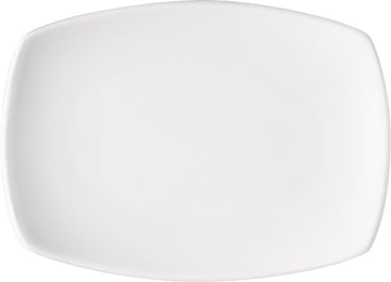 White Rectangular Coupe Platter 12.6" dia. x 1.1" Options by Bauscher