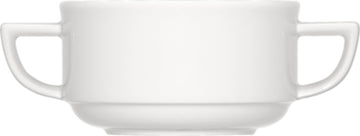 White Cream Soup Cup, Stackable 3.8" dia. x 2.2" 9.1 oz Options by Bauscher