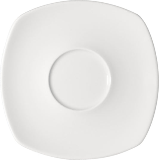 White Square Saucer 5.4" x 5.4" x 0.6" Options by Bauscher