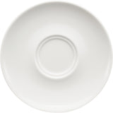 White Coupe Saucer with Two Wells 6.3