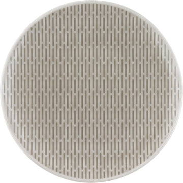 Glow Grey Flat Coupe Plate with Embossment 5.9" dia. Scope by Bauscher