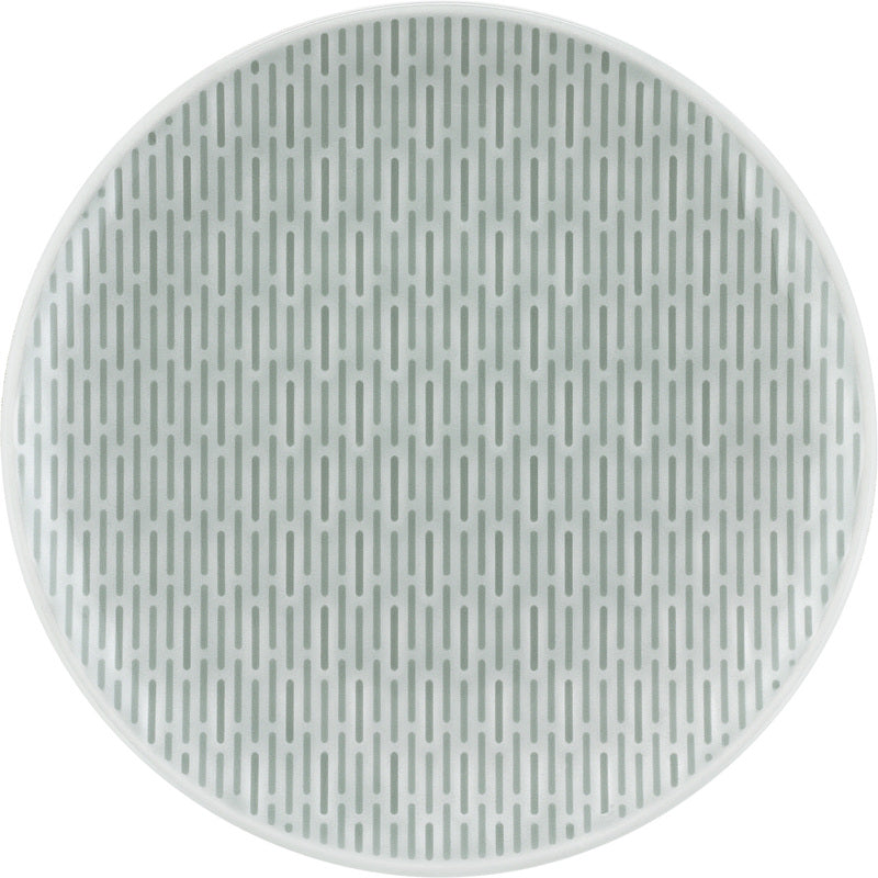 Glow Sea Flat Coupe Plate with Embossment 5.9