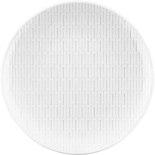 White Flat Coupe Plate without Embossment 7.9" dia. Scope by Bauscher