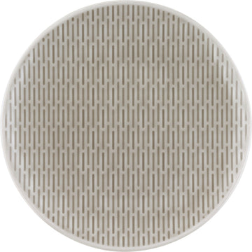 Glow Grey Flat Coupe Plate with Embossment 7.9" dia. Scope by Bauscher