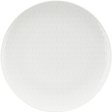 White Flat Coupe Plate without Embossment 10.2" dia. Scope by Bauscher