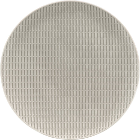 Glow Grey Flat Coupe Plate with Embossment 10.2" dia. Scope by Bauscher