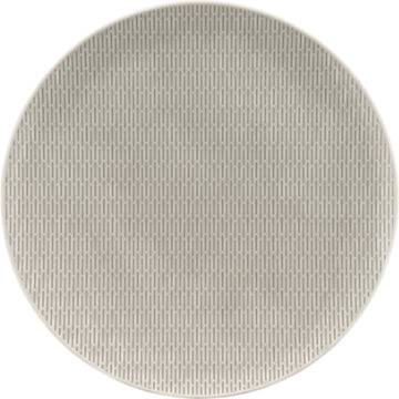 Glow Grey Flat Coupe Plate with Embossment 10.2" dia. Scope by Bauscher