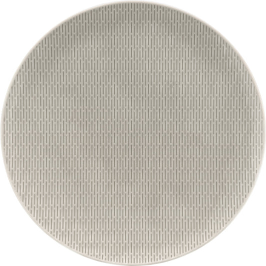 Glow Grey Flat Coupe Plate with Embossment 12.6" dia. Scope by Bauscher