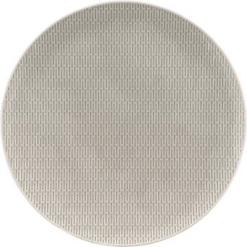 Glow Grey Flat Coupe Plate with Embossment 12.6" dia. Scope by Bauscher